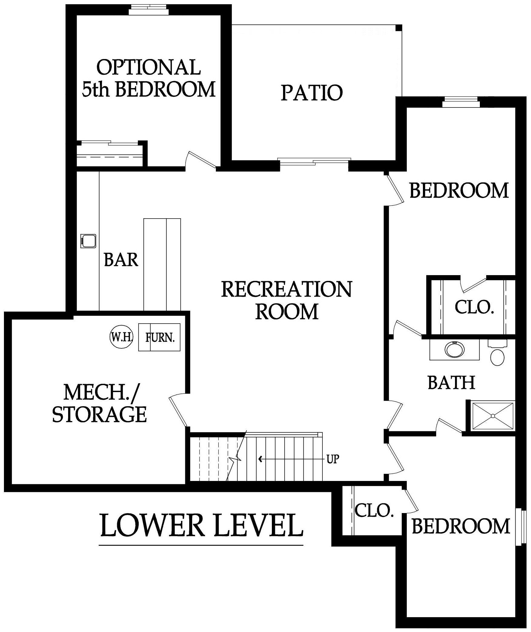 Shiraz Plan — Lower Level floor plan