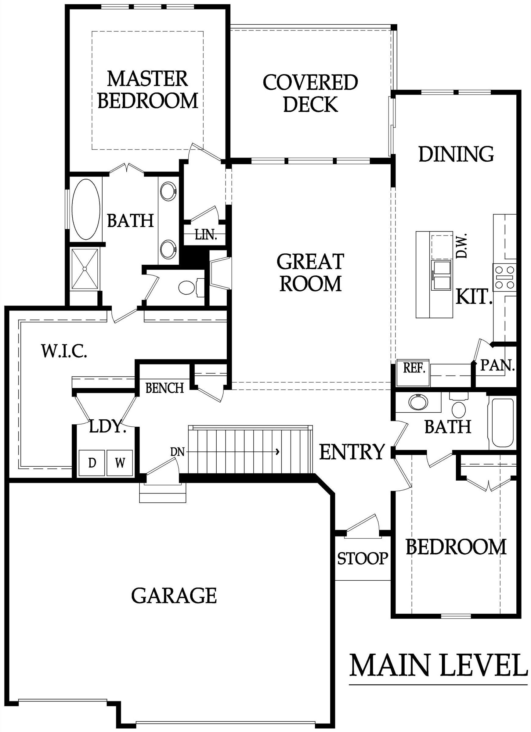Shiraz Plan — Main Level floor plan
